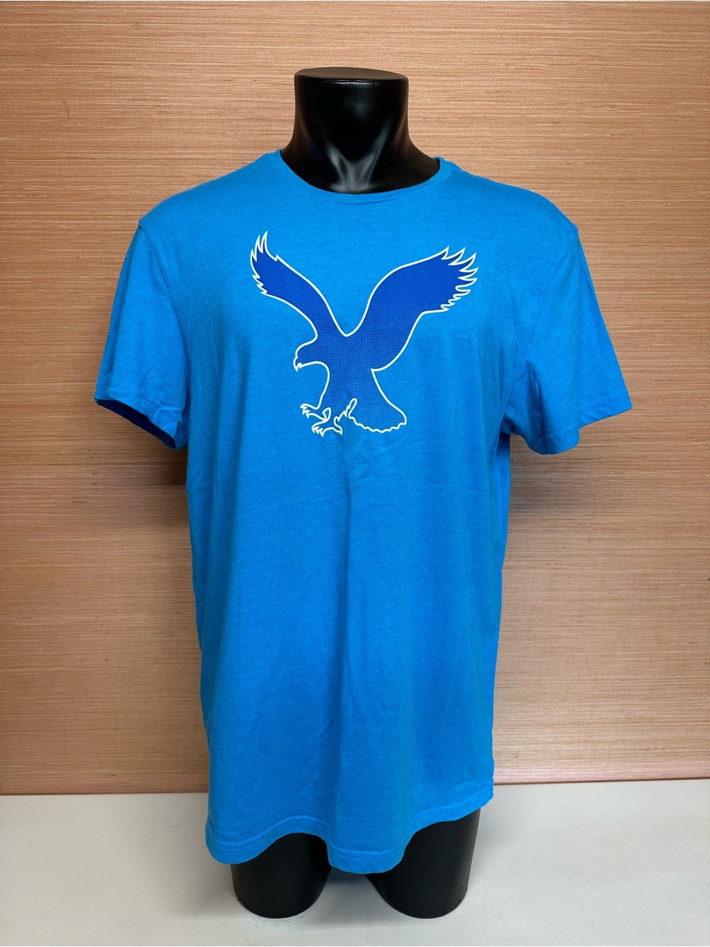 American Eagle Outfitters Eagle Logo Teal Short Sleeve T-Shirt Size X-Large